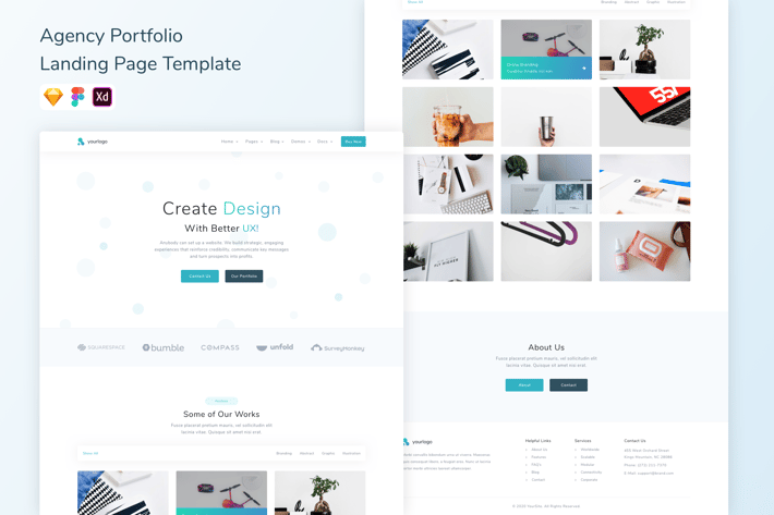 Agency Portfolio Landing Page Template