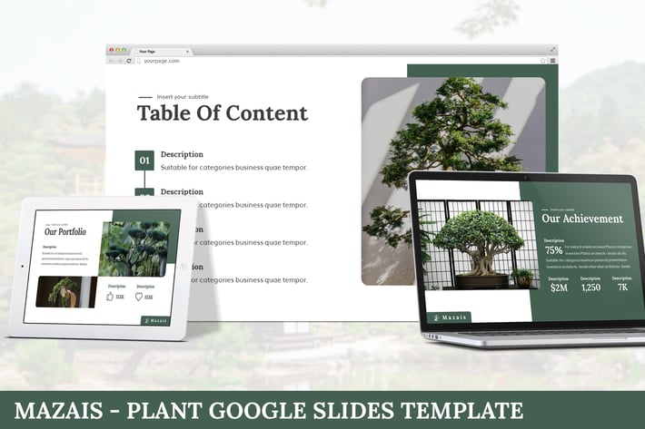 Mazais - Plant Google Slides Template