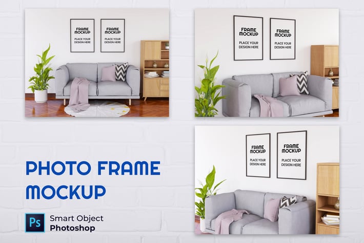 Blank Photo Frame Mockup