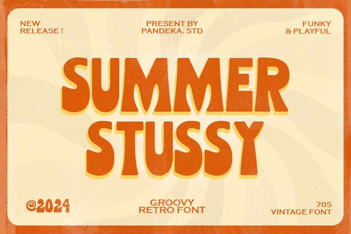 Summer Stussy - Vintage Groovy Retro