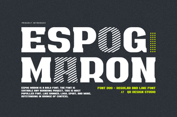Espog Maron - Slab Serif & Logotype Font