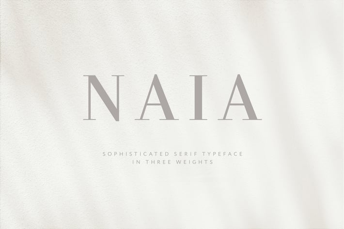 Naia - Sophisticated Serif Typeface