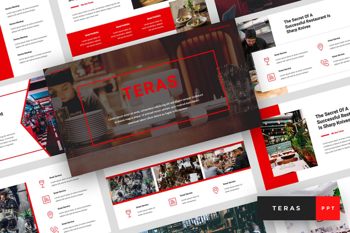 Teras - Restaurant PowerPoint Template