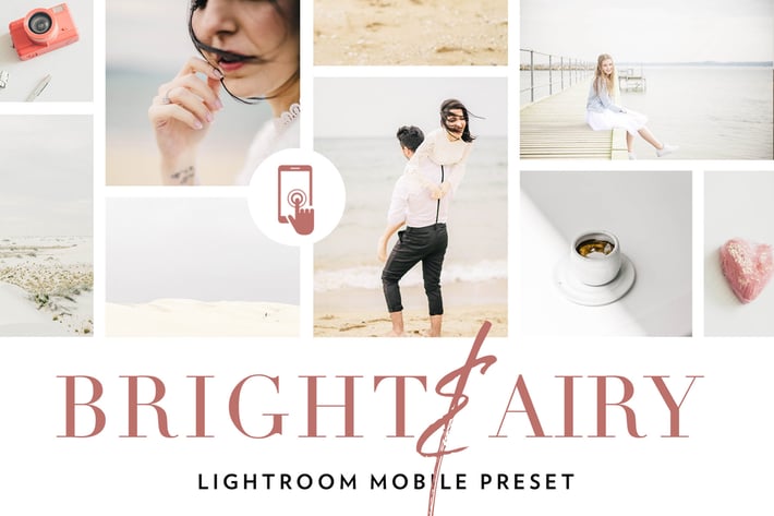 Bright and airy Lightroom Mobile Preset