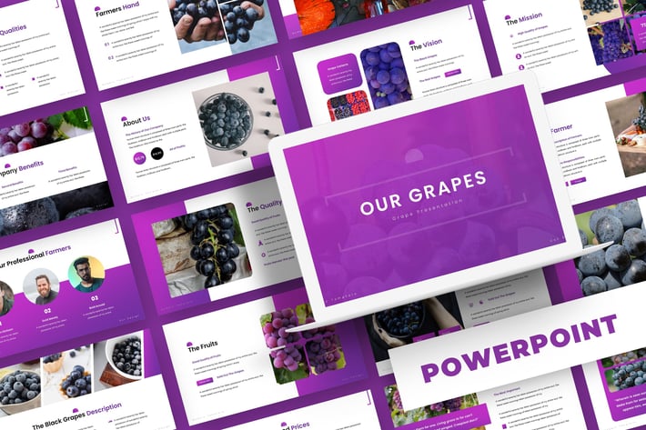 Grapes - Powerpoint Template