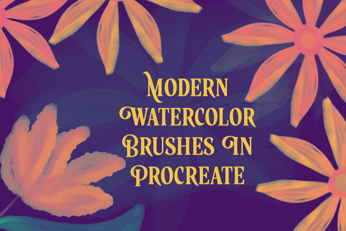 Procreate Brushes - Modern Watercolor