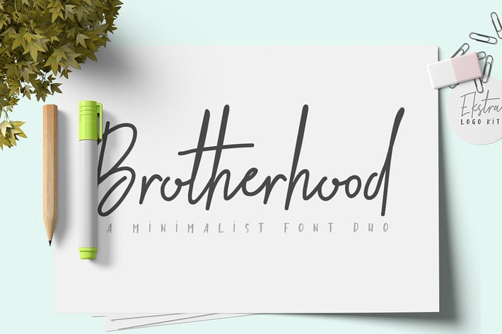 Brotherhood Font Duo + Ekstra