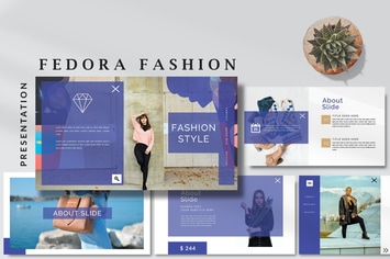 Fedora Fashion Style - Modern Powerpoint Template