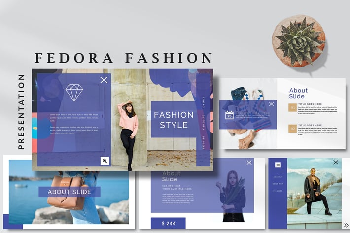 Fedora Fashion Style - Modern Powerpoint Template