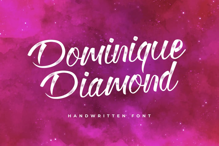 Dominique Diamond Calligraphy Font