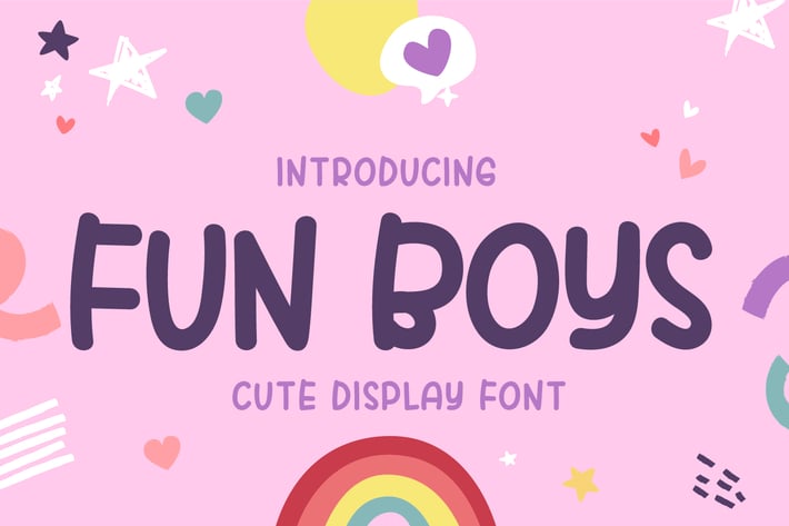 Fun Boys - Cute Handwriting Display Font