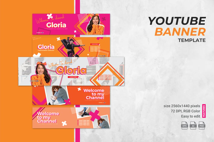 Modern Youtube Banner Template