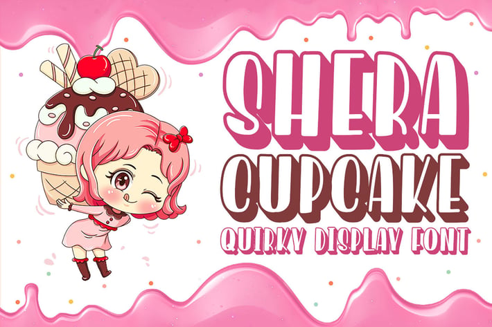 Shera Cupcake - Playful Display Font