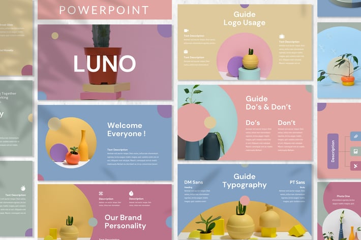 Luno - Brandbook Powerpoint Template