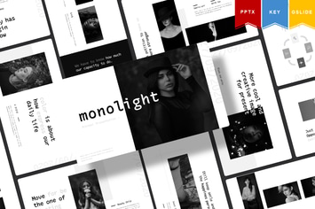 Monolight | Powerpoint, Keynote, Googleslides