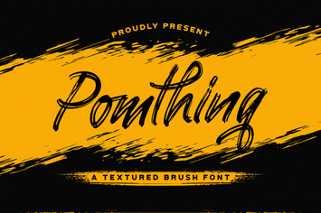 Pomthinq - Brush Script Font