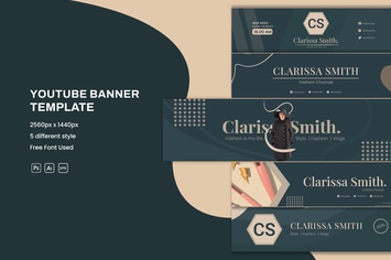 Fashion Youtube Banner Template