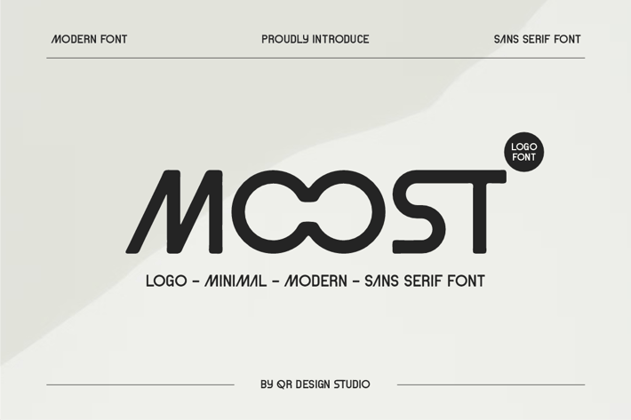 Moost - Futuristic & Logo Font