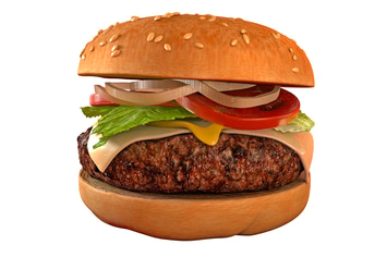 Burger Isolated - Hamburger 3D
