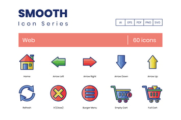 60 Web Line Icons