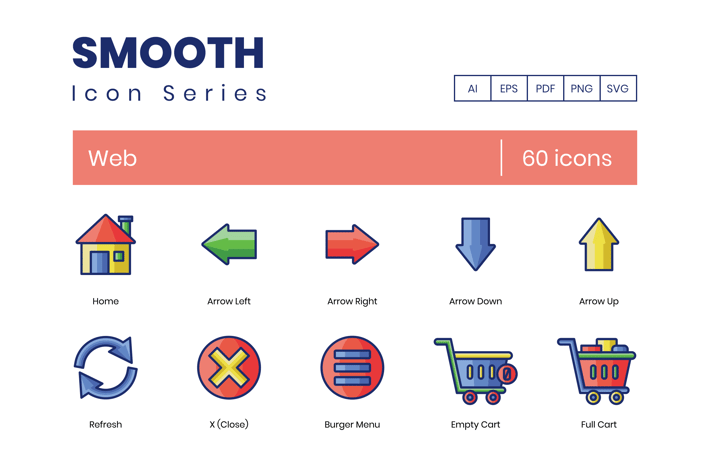 60 Web Line Icons