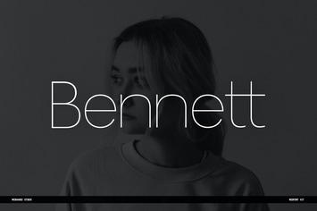 Bennett Display Typefaces + Webfonts