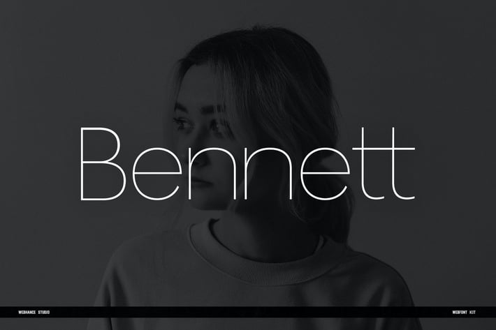 Bennett Display Typefaces + Webfonts