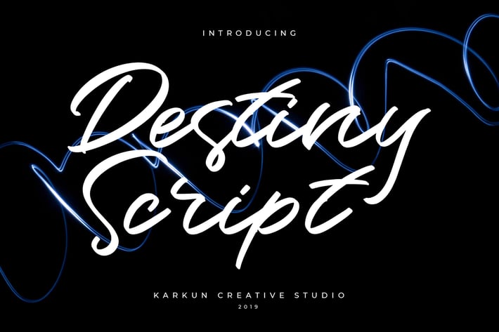 Destiny Script Font