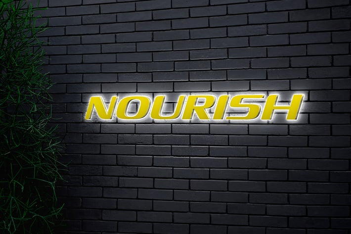 Acrylic 3D Sign Backlit Logo Mockup