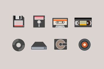 9 Vintage Media Icons