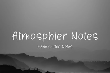 Atmosphier Notes Handwritten Font