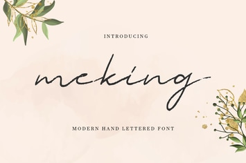 Meking - Handwritten Rough Script Font