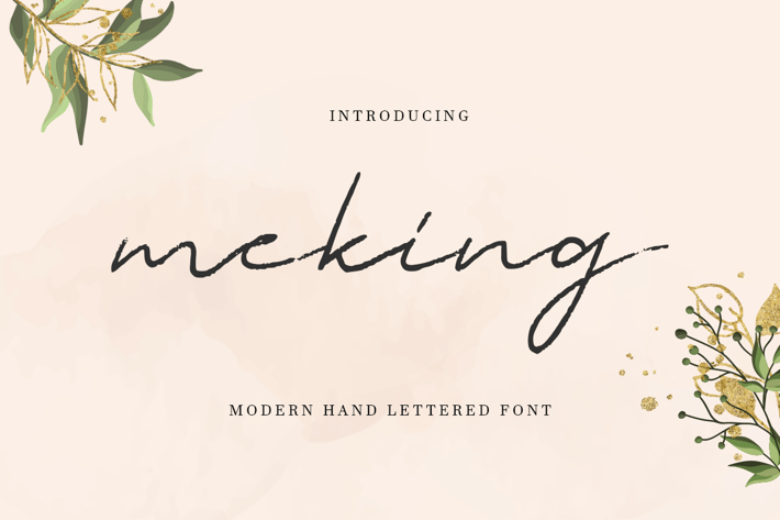 Meking - Handwritten Rough Script Font