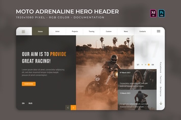 Moto Adrenaline | Hero Header