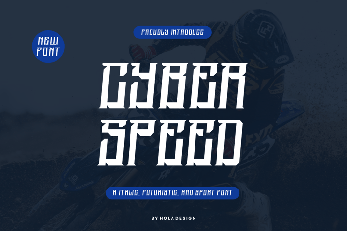 Cyber Speed Futuristic and Sport Font