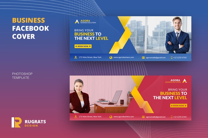 Business R1 Facebook Cover Template