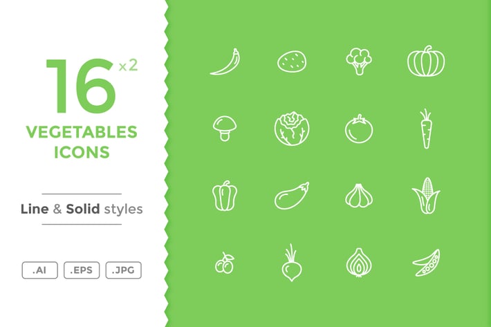 Vegetables Icons