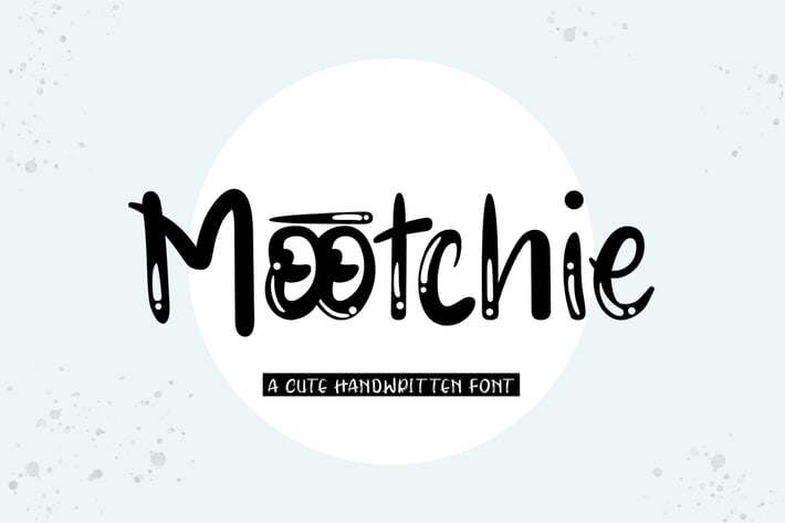 Mootchie - A Cute Handwritten Font