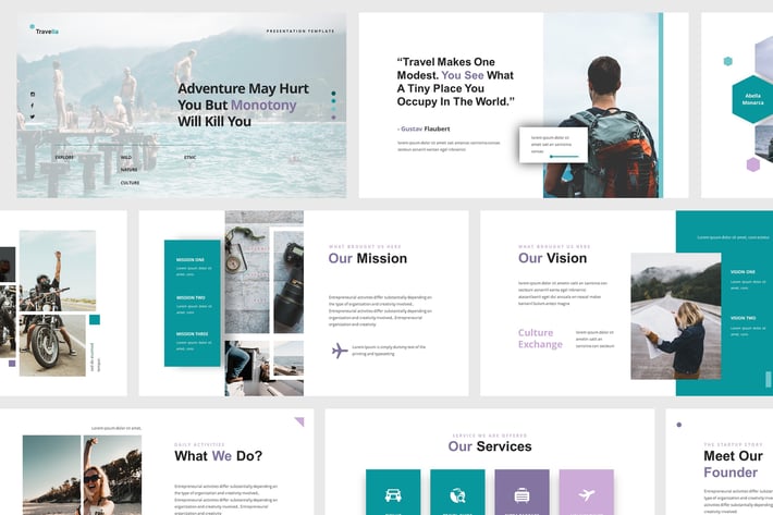 Travellia - Travel Agency Powerpoint Template