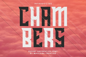 Chambers Esport Decorative Font