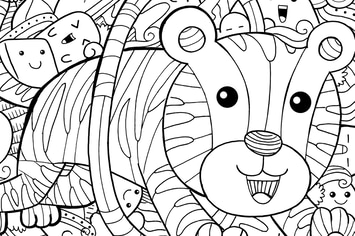 Tiger Circus Doodle