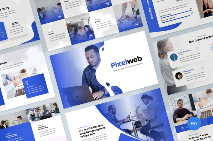 Web Design Agency Keynote Presentation Template