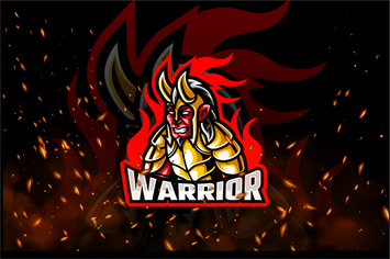 Warrior E-Sport and Sport Logo Template
