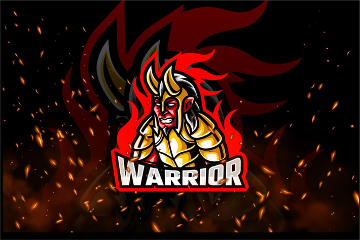 Warrior E-Sport and Sport Logo Template