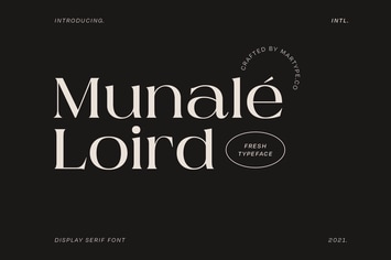 Munale Loird Display Font