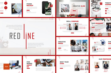 Redline - Creative Powerpoint Template