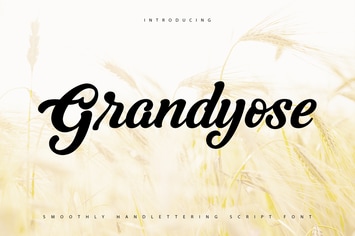 Grandyose | Smoothly Handlettering Script Font