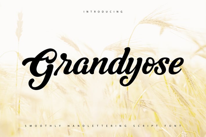 Grandyose | Smoothly Handlettering Script Font