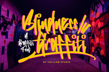 Blindness Graffiti - An Urban Font