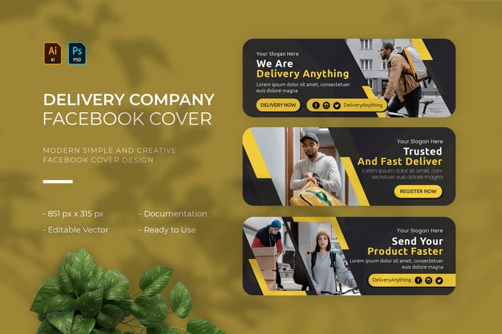 Delivery Company | Facebook Cover